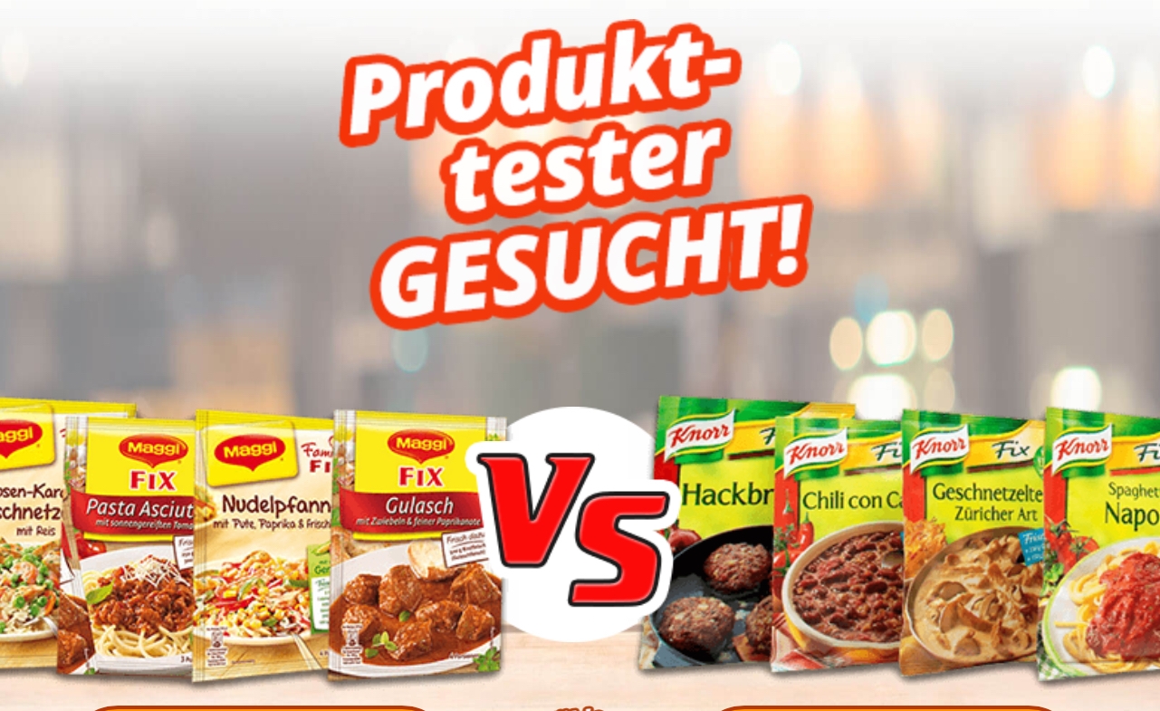 Maggi oder Knorr gratis testen Gratisproben + Produktproben 2024
