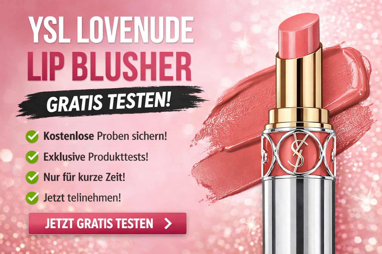 YSL LOVENUDE LIP BLUSHER gratis testen