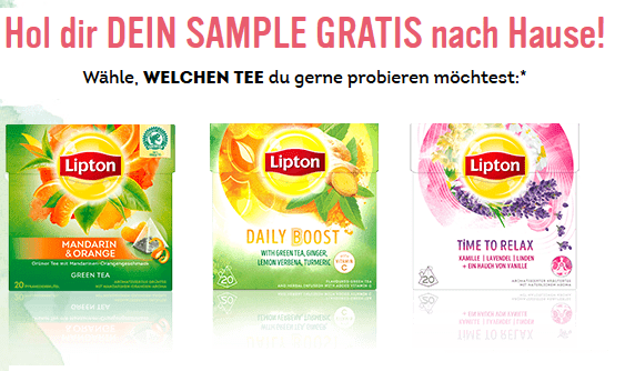 Lipton Tee Gratisprobe