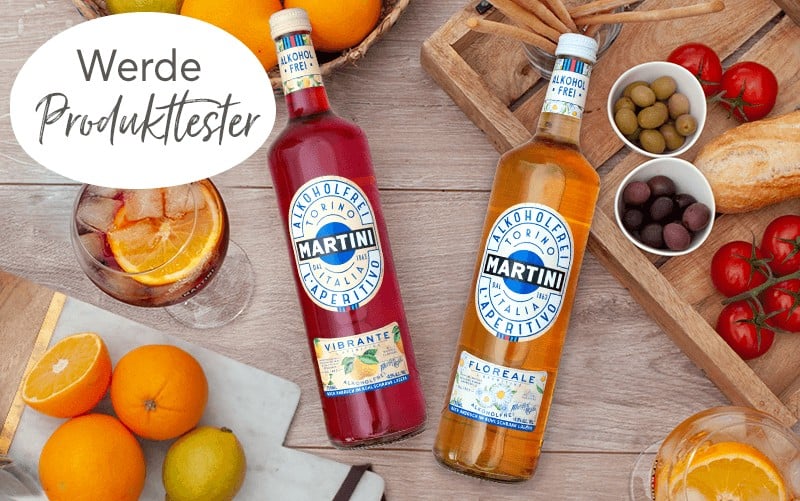MARTINI Alkoholfrei Vibrante und Floreale gratis testen Gratisproben