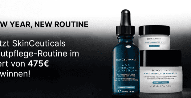 SkinCeuticals A.G.E. Anti-Aging Routine im Wert von 475 Euro – Serum, Augenpflege und Creme