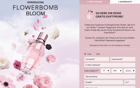 flowerbomb bloomgratisprobe