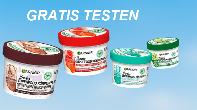 Garnier Body Superfood Körperpflege testen | Produktproben & Duftproben ...