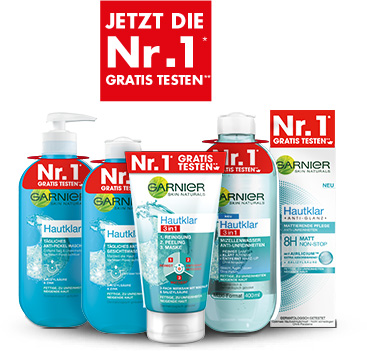 garnier hautklar proben
