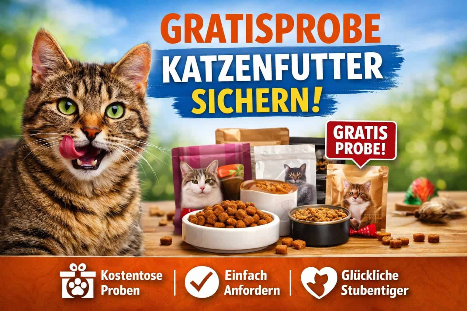 Gratis Katzenfutterprobe