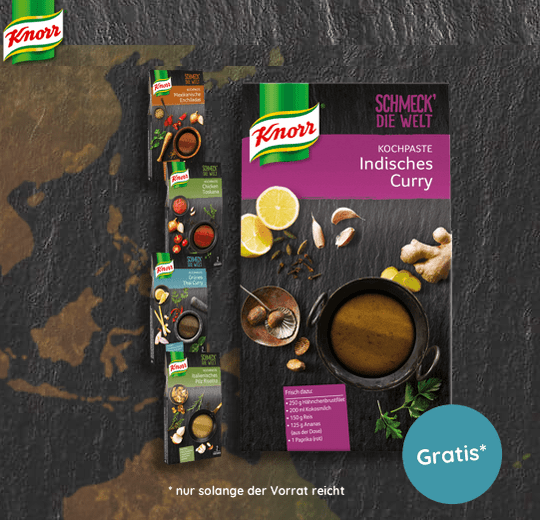 knorr curry gratisproben