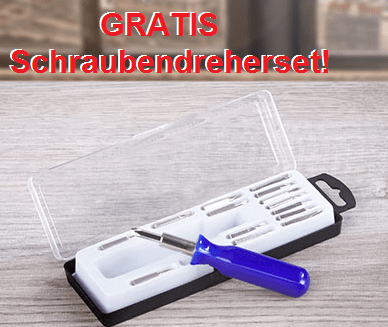 schraubendreherset gratis
