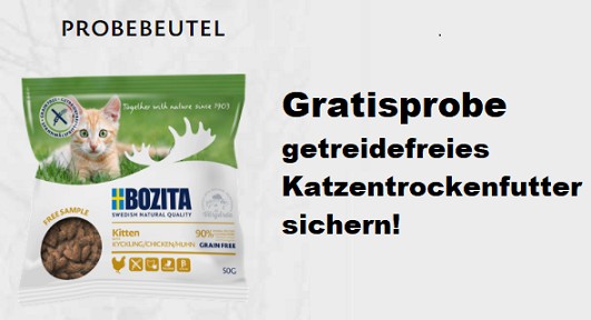 Gratisprobe getreidefreies Trockenfutter für deine Katze - Trockenfutter